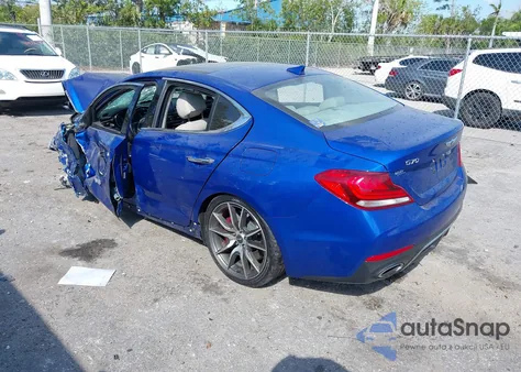 2019 Genesis G70 3.3T Advanced z USA, uszkodzony, nr VIN KMTG34LE2KU022342